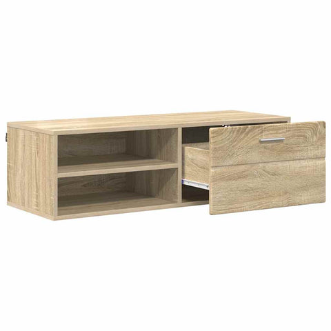 vidaXL TV Cabinet Sonoma oak 100.5 x 39 x 30 cm Engineered wood