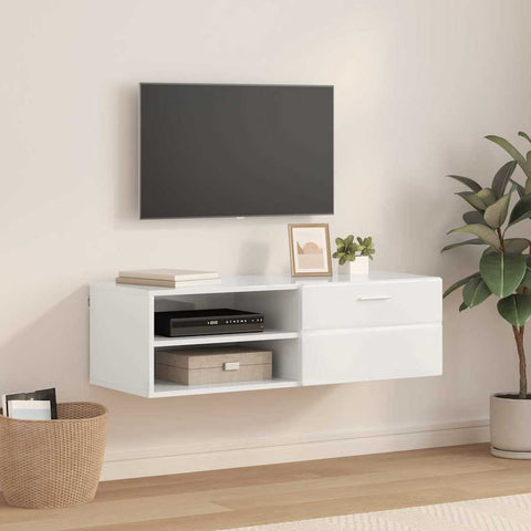 vidaXL TV Cabinet Concrete grey 100.5 x 39 x 30 cm Engineered wood