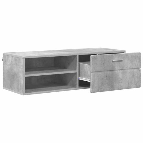 vidaXL Wooden Cabinet Concrete Grey 100.5 x 39 x 30 cm Engineered Wood