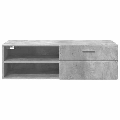 vidaXL Wooden Cabinet Concrete Grey 100.5 x 39 x 30 cm Engineered Wood