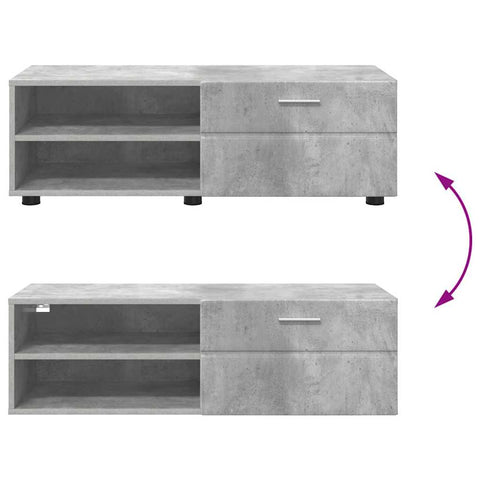 vidaXL TV Cabinet High gloss white 100.5 x 39 x 30 cm Engineered wood