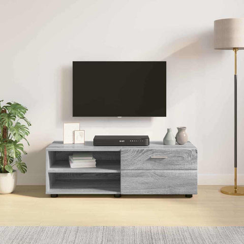 vidaXL TV Cabinet Grey sonoma 100.5 x 39 x 30 cm Engineered wood