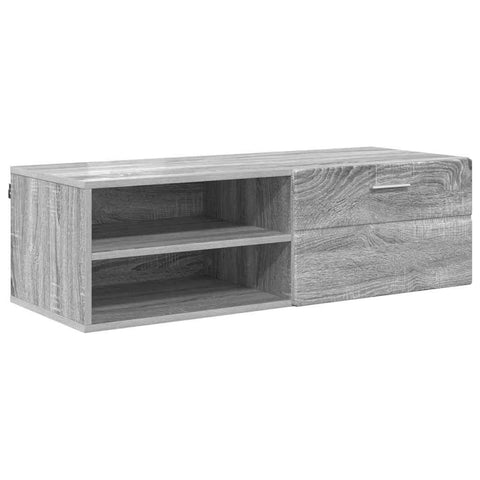 vidaXL TV Cabinet Grey sonoma 100.5 x 39 x 30 cm Engineered wood