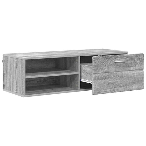 vidaXL TV Cabinet Grey sonoma 100.5 x 39 x 30 cm Engineered wood