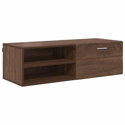 vidaXL TV Cabinet Brown oak 100.5 x 39 x 30 cm Engineered wood
