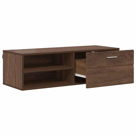 vidaXL TV Cabinet Brown oak 100.5 x 39 x 30 cm Engineered wood
