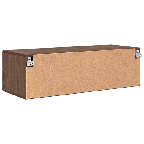 vidaXL TV Cabinet Brown oak 100.5 x 39 x 30 cm Engineered wood
