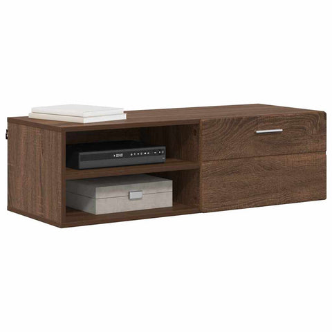 vidaXL TV Cabinet Brown oak 100.5 x 39 x 30 cm Engineered wood