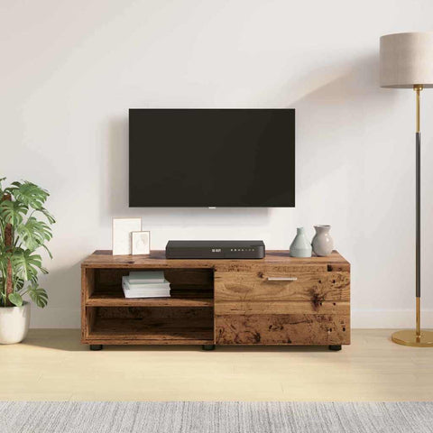 vidaXL TV Cabinet Old wood 100.5 x 39 x 30 cm Engineered wood