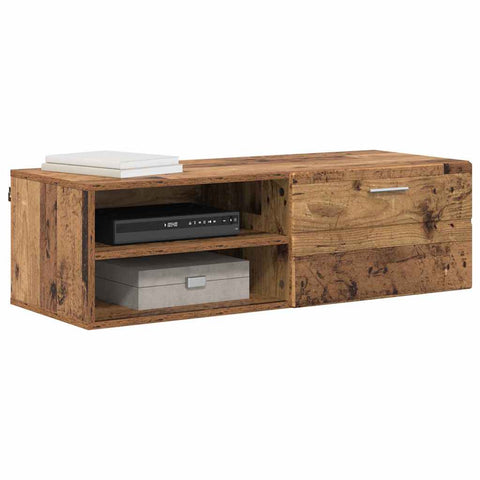 vidaXL TV Cabinet Old wood 100.5 x 39 x 30 cm Engineered wood