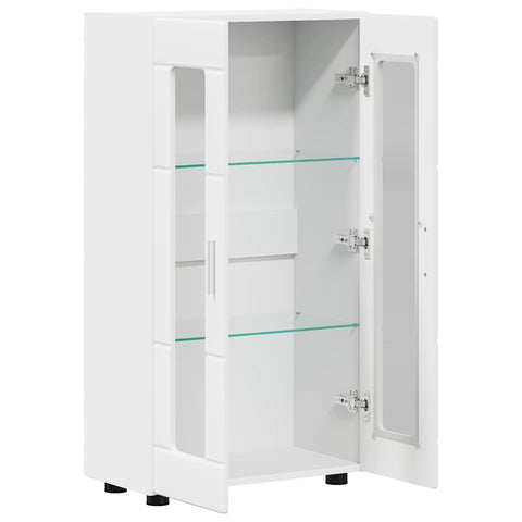 vidaXL Sideboard with Shelf White 55.5 x 29 x 100 cm Engineered Wood