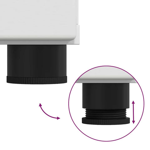 vidaXL Sideboard with Shelf White 55.5 x 29 x 100 cm Engineered Wood