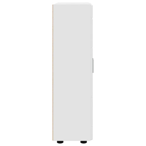 vidaXL Sideboard with Shelf White 55.5 x 29 x 100 cm Engineered Wood