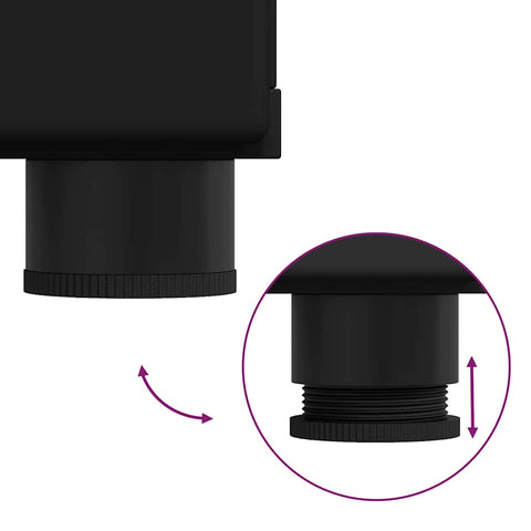 vidaXL Sideboard with Shelf Black 55.5 x 29 x 100 cm Engineered Wood