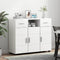 vidaXL Sideboard with Drawer White 88.5 x 30.5 x 73 cm Engineered wood