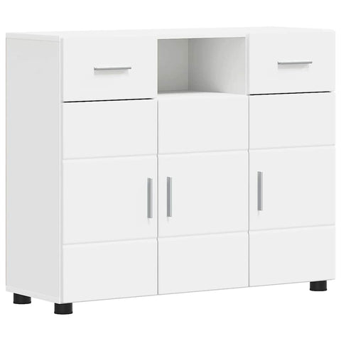vidaXL Sideboard with Drawer White 88.5 x 30.5 x 73 cm Engineered wood