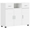 vidaXL Sideboard with Drawer White 88.5 x 30.5 x 73 cm Engineered wood