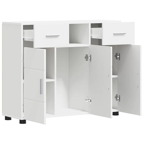 vidaXL Sideboard with Drawer White 88.5 x 30.5 x 73 cm Engineered wood