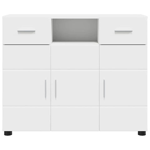 vidaXL Sideboard with Drawer White 88.5 x 30.5 x 73 cm Engineered wood
