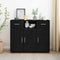 vidaXL Sideboard with Drawer Black 88.5 x 30.5 x 73 cm Engineered wood
