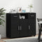 vidaXL Sideboard with Drawer Black 88.5 x 30.5 x 73 cm Engineered wood