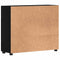 vidaXL Sideboard with Drawer Black 88.5 x 30.5 x 73 cm Engineered wood