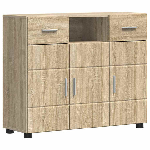 vidaXL Sideboard Sonoma oak 88.5 x 30.5 x 73 cm Engineered wood