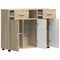 vidaXL Sideboard Sonoma oak 88.5 x 30.5 x 73 cm Engineered wood