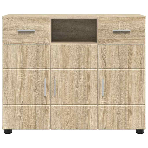 vidaXL Sideboard Sonoma oak 88.5 x 30.5 x 73 cm Engineered wood