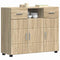 vidaXL Sideboard Sonoma oak 88.5 x 30.5 x 73 cm Engineered wood
