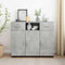 vidaXL Sideboard Concrete grey 88.5 x 30.5 x 73 cm Engineered wood