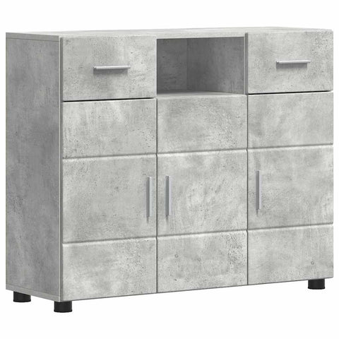 vidaXL Sideboard Concrete grey 88.5 x 30.5 x 73 cm Engineered wood