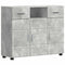 vidaXL Sideboard Concrete grey 88.5 x 30.5 x 73 cm Engineered wood