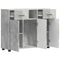 vidaXL Sideboard Concrete grey 88.5 x 30.5 x 73 cm Engineered wood