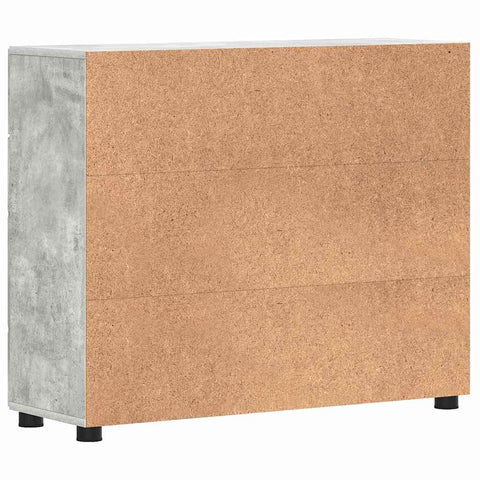 vidaXL Sideboard Concrete grey 88.5 x 30.5 x 73 cm Engineered wood