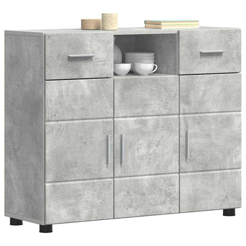 vidaXL Sideboard Concrete grey 88.5 x 30.5 x 73 cm Engineered wood