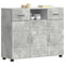 vidaXL Sideboard Concrete grey 88.5 x 30.5 x 73 cm Engineered wood