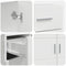 vidaXL Sideboard High gloss white 88.5 x 30.5 x 73 cm Engineered wood