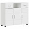 vidaXL Sideboard High gloss white 88.5 x 30.5 x 73 cm Engineered wood