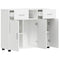 vidaXL Sideboard High gloss white 88.5 x 30.5 x 73 cm Engineered wood