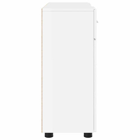 vidaXL Sideboard High gloss white 88.5 x 30.5 x 73 cm Engineered wood