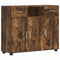 vidaXL Sideboard Smoked oak 88.5 x 30.5 x 73 cm Engineered wood