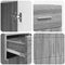 vidaXL Sideboard Grey sonoma 88.5 x 30.5 x 73 cm Engineered wood