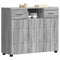 vidaXL Sideboard Grey sonoma 88.5 x 30.5 x 73 cm Engineered wood
