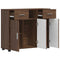 vidaXL Sideboard Brown oak 88.5 x 30.5 x 73 cm Engineered wood