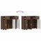 vidaXL Sideboard Brown oak 88.5 x 30.5 x 73 cm Engineered wood