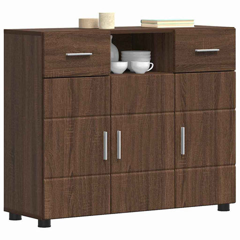 vidaXL Sideboard Brown oak 88.5 x 30.5 x 73 cm Engineered wood