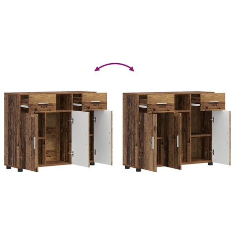 vidaXL Sideboard Old wood 88.5 x 30.5 x 73 cm Engineered wood