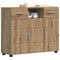 vidaXL Sideboard Artisan oak 88.5 x 30.5 x 73 cm Engineered wood