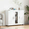 vidaXL Sideboard with Shelf White 55.5 x 29 x 100 cm Engineered wood